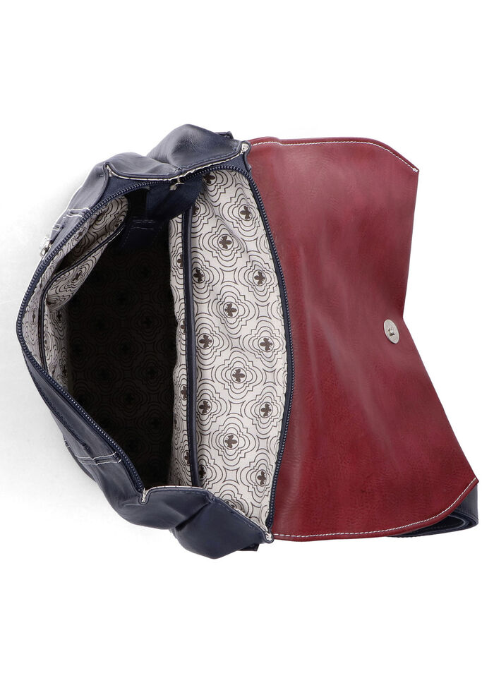 Rieker, Rucksack, Damen, mit bunten Applikationen MARINE-BORDEAUX